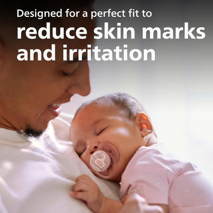 Philips Avent Ultra Soft Air Soother Pacifier 0-6m Carry Case [Twin Pack] Parrot Palm Leaf