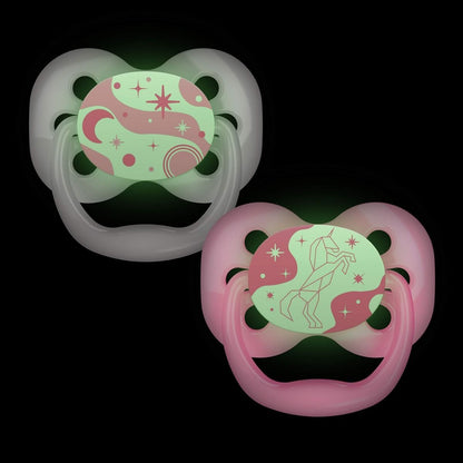 Dr. Brown's Advantage Glow-in-the-Dark Pacifiers (2-pack)