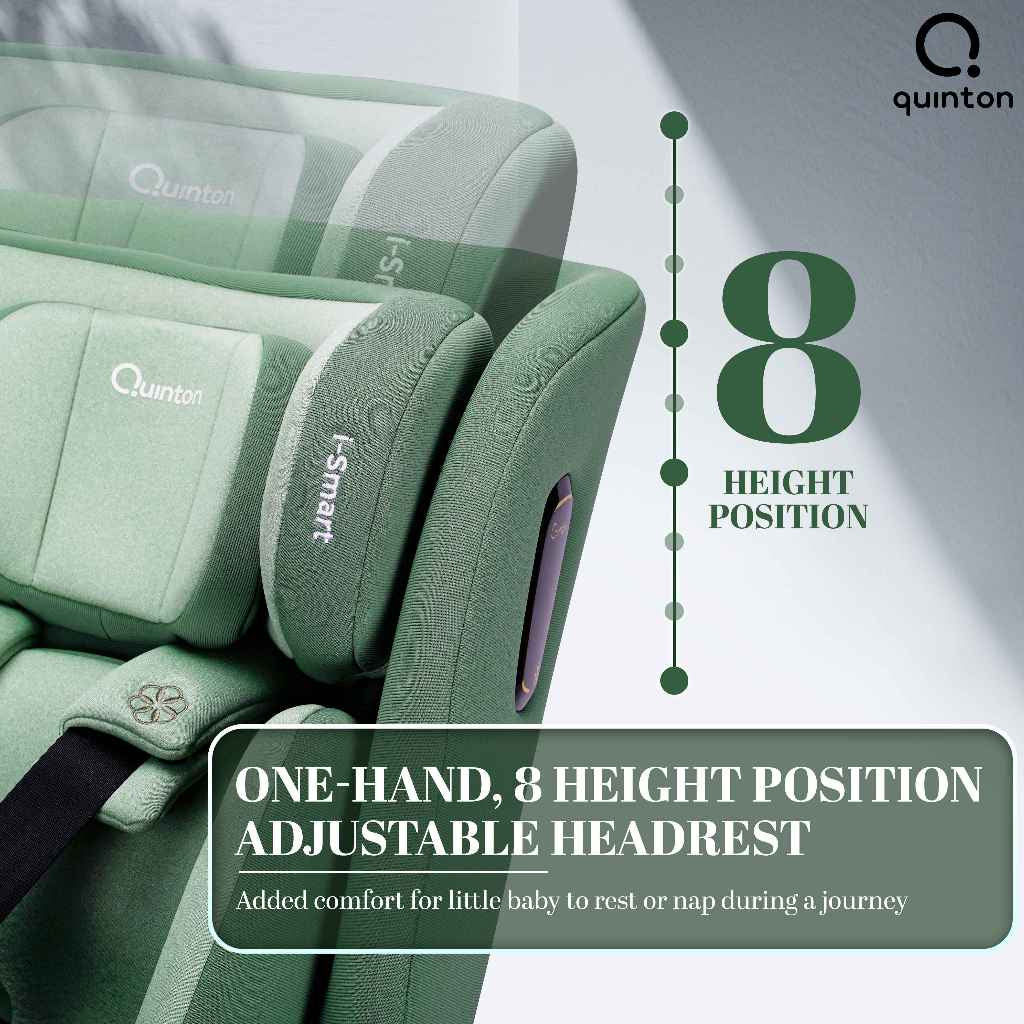 Quinton i-smart 360 Child Safety Seat - Tea Green