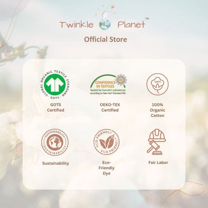 Twinkle Planet Organic Cotton Short Sleeve Baby Bodysuit