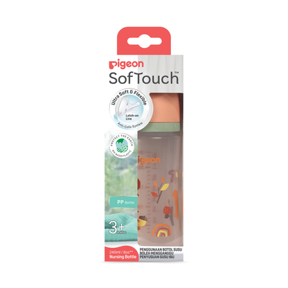 Pigeon 81358 SOFTOUCH BPP NURSING BOTTLE 240ML-AUTUMN