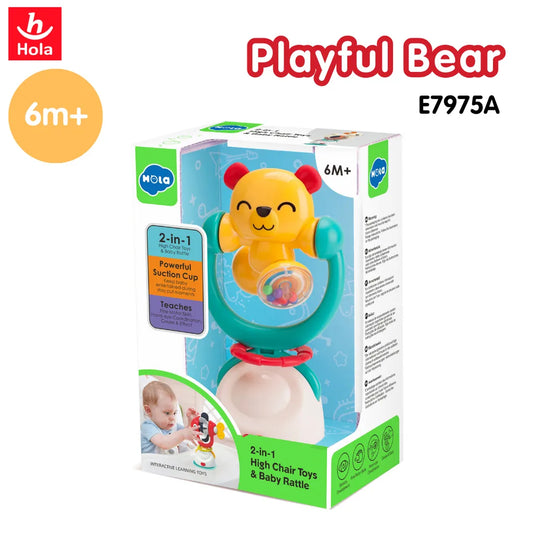 Hola 2-in-1 High Chair Toys & Baby Rattle