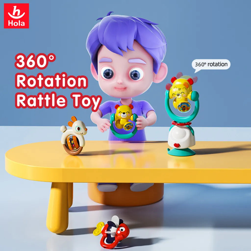 Hola 2-in-1 High Chair Toys & Baby Rattle