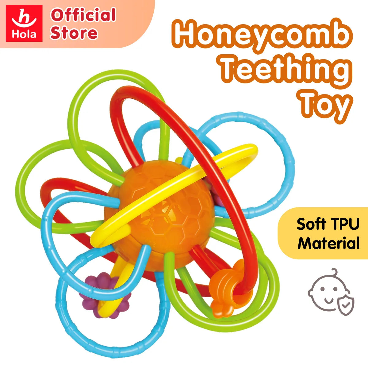 Hola Honeycomb Teething Toy