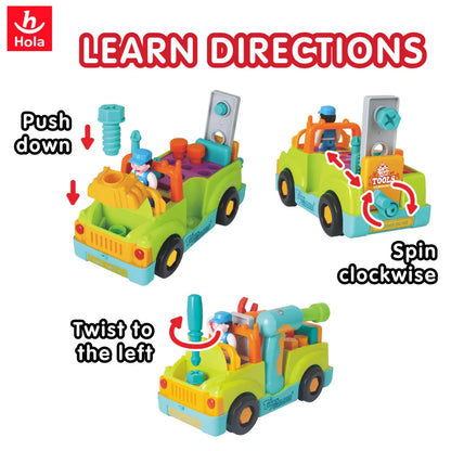 Hola Little Mechanic Tool Truck (with Removable Accessories)