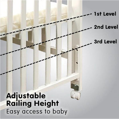 Baby Wooden Cot Aliya 120x60cm