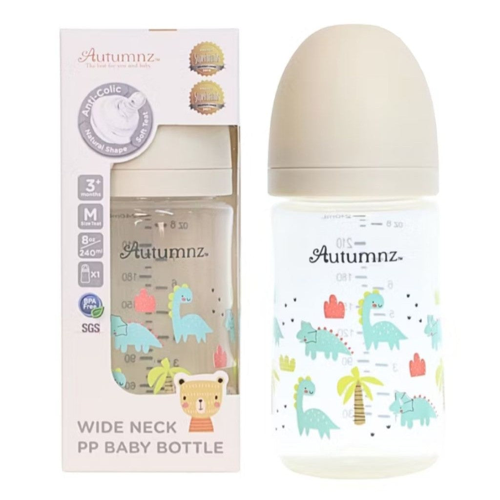Autumnz - PP Wide Neck Feeding Bottle Single & Twin pack (Random design)