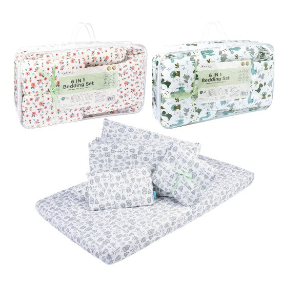 Autumnz - 6in1 Bedding Set (With Cover 100% Jersey Cotton)