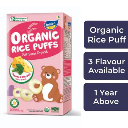 Tenten Organic Rice Puffs 1 year and above