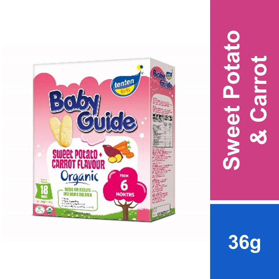 TenTen Baby Guide Organic 36g (Blueberry+Carrot / Blueberry+Goji / Sweet Potato+Carrot)