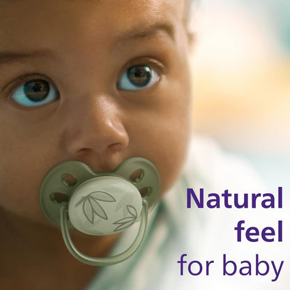 Philips Avent Ultra Soft Air Soother Pacifier 0-6m Carry Case [Twin Pack] Parrot Palm Leaf
