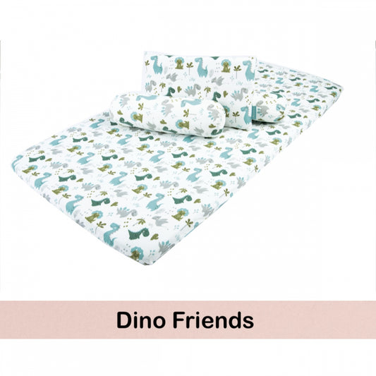 Autumnz - 4in1 Travel Mattress Set (With Cover 100% Jersey Cotton)