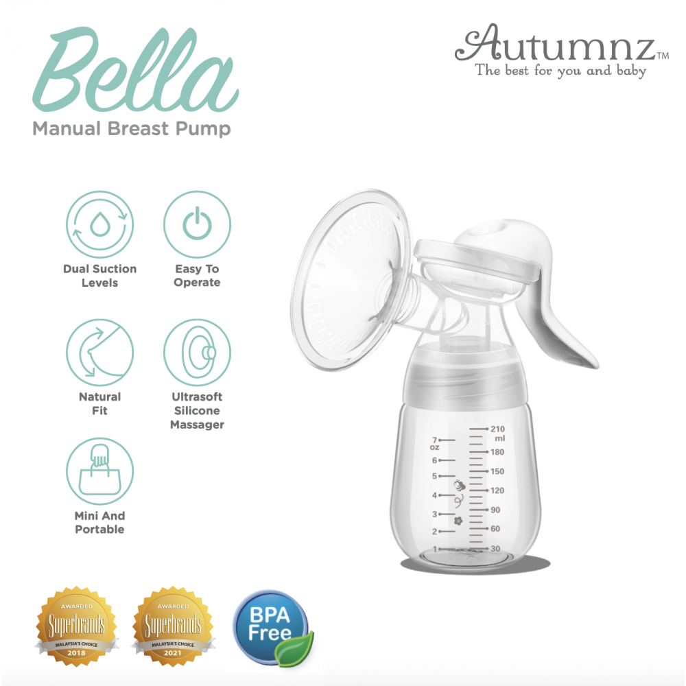 Autumnz - BELLA Manual Breast Pump (BPA FREE)