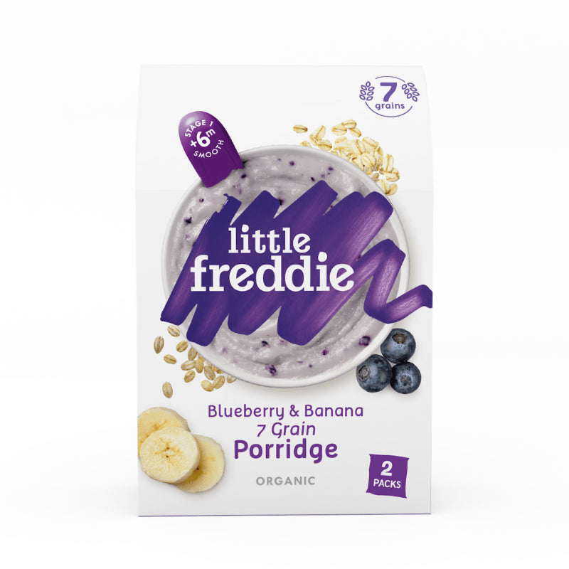 Little Freddie Simply Baby Rice (6m+) / blueberry & banana 7 grain porridge