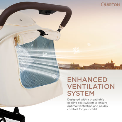 Quinton CARBON+ Ultra-Light Carbon Fiber Stroller, Cabin Size 5.4KG Only From Newborn to 22KG