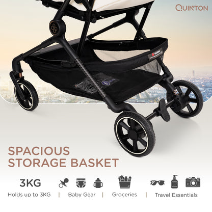 Quinton CARBON+ Ultra-Light Carbon Fiber Stroller, Cabin Size 5.4KG Only From Newborn to 22KG