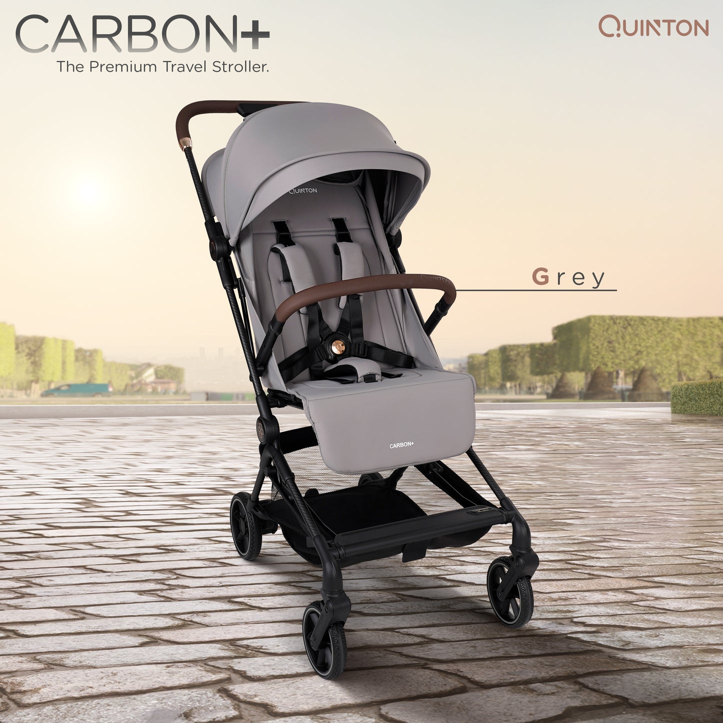 Quinton CARBON+ Ultra-Light Carbon Fiber Stroller, Cabin Size 5.4KG Only From Newborn to 22KG