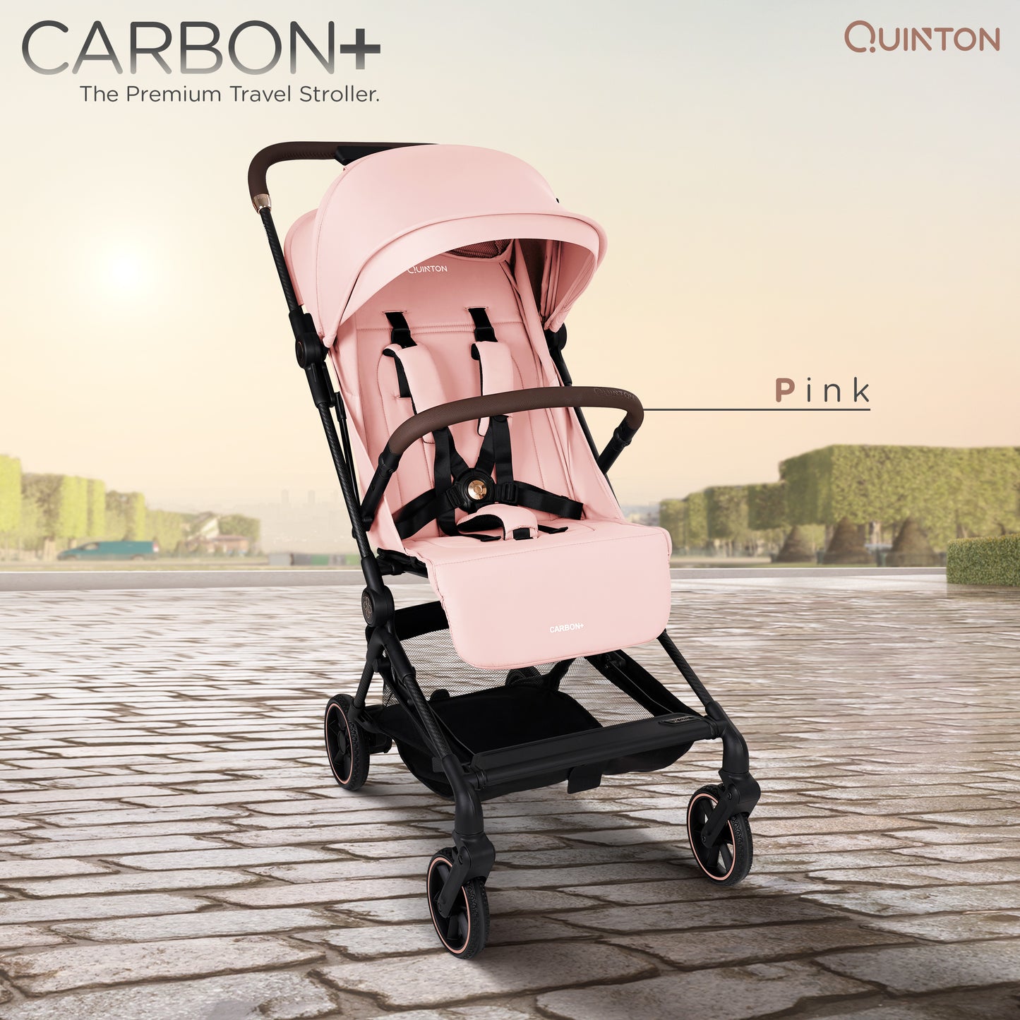 Quinton CARBON+ Ultra-Light Carbon Fiber Stroller, Cabin Size 5.4KG Only From Newborn to 22KG