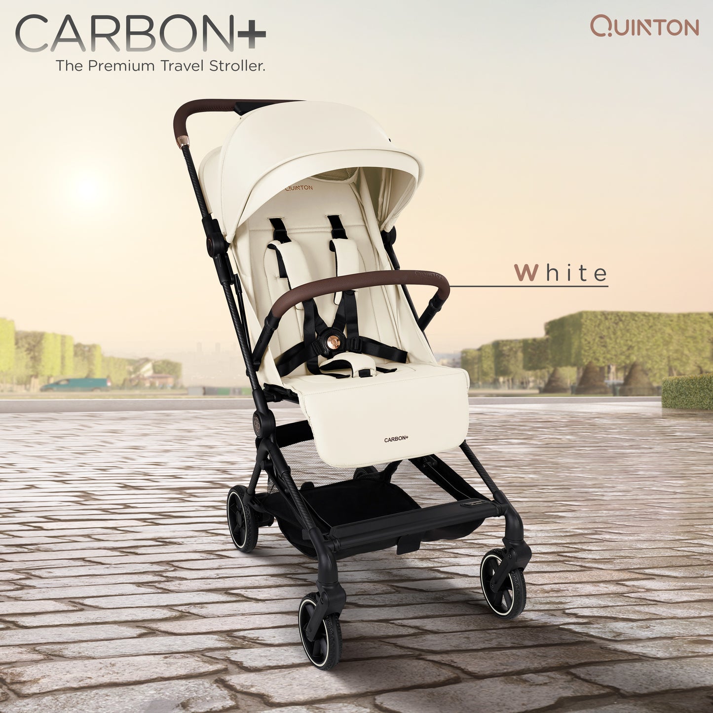 Quinton CARBON+ Ultra-Light Carbon Fiber Stroller, Cabin Size 5.4KG Only From Newborn to 22KG