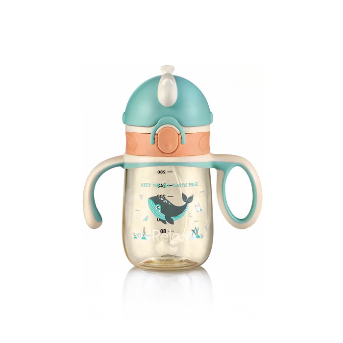 RELAX 280ML AMORE PPSU KIDS STRAW CUP
