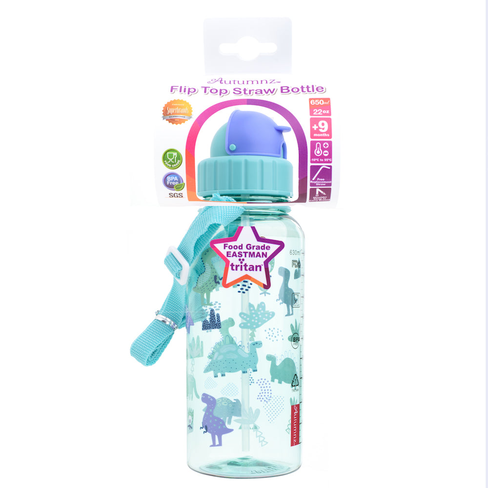 Autumnz Flip Top Straw Bottle 650ml /22oz