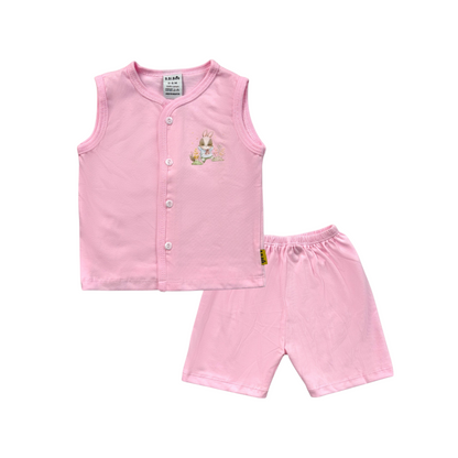 Newborn Baby Girl 100% Cotton Suit Set 0-6,6-12,12-18 months Pink