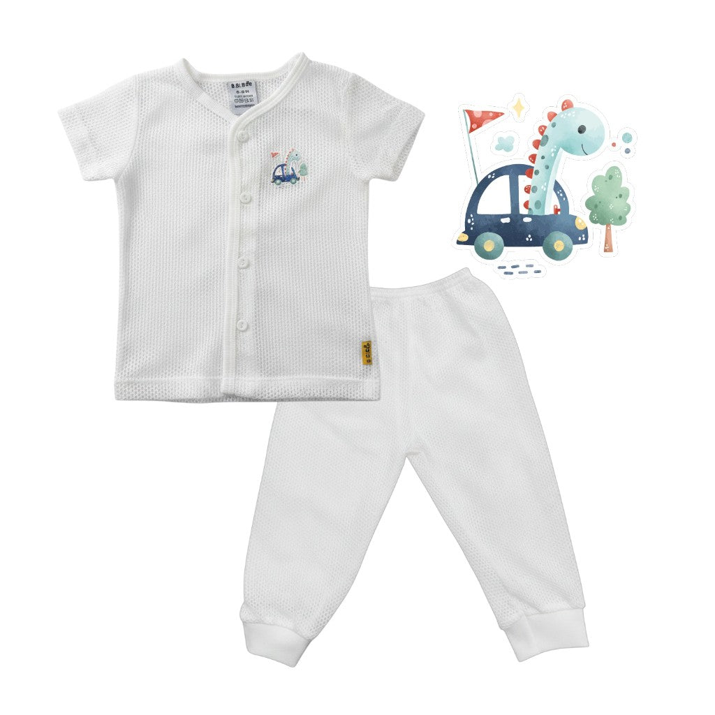 BBIBEE- Newborn Baby Eyelet Clothing Set (0-6,6-12,12-18 months)