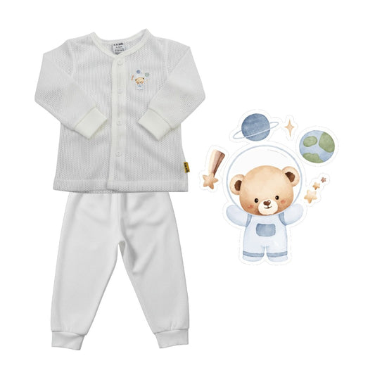 BBIBEE- Newborn Baby Eyelet Clothing Set (0-6,6-12,12-18 months)