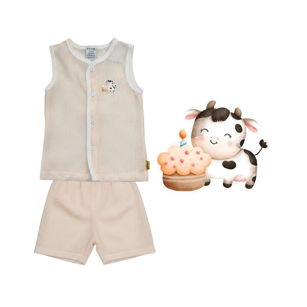BBIBEE- Newborn Baby Eyelet Clothing Set (0-6,6-12,12-18 months)