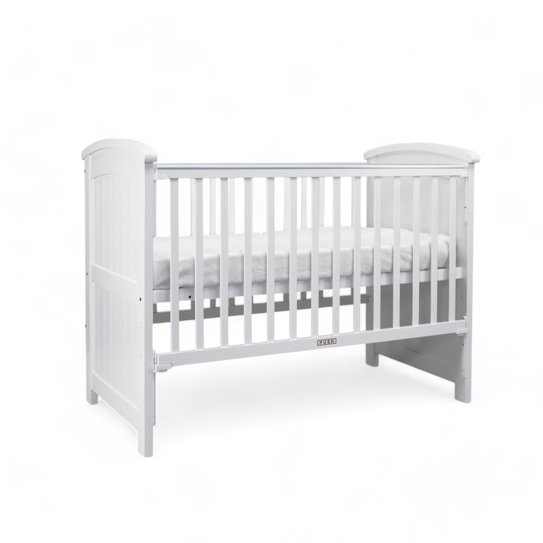 Wooden Baby Cot Reece 130cm x 70cm Baby Hub