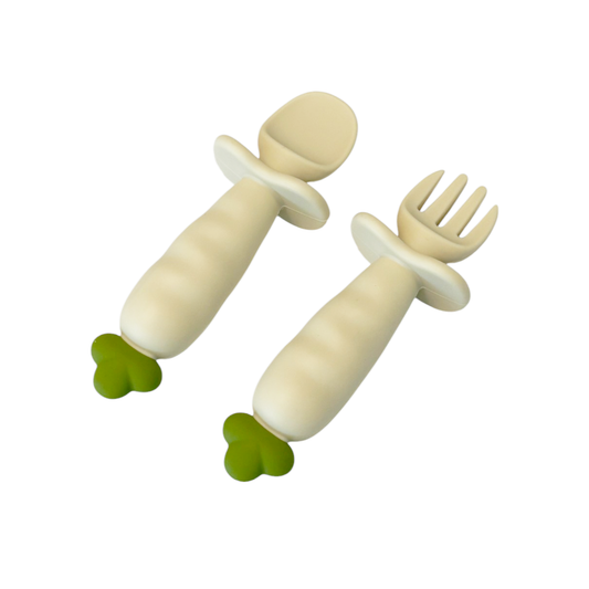 Growwithme™ Silicone Fork and Spoon Set (6-12m)