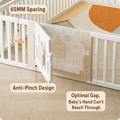 2 in 1 Convertible Baby Fence & Storage System