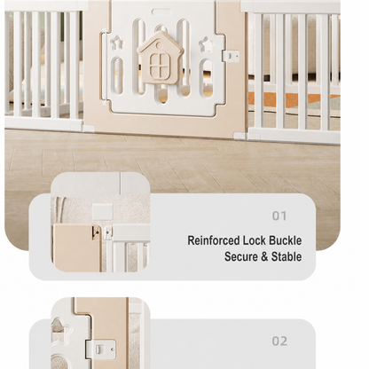 2 in 1 Convertible Baby Fence & Storage System