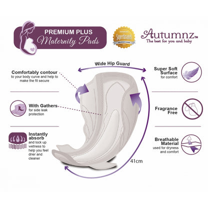 PREMIUM PLUS MATERNITY PADS – 10 PADS – 41CM