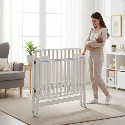 Foldable Wooden Baby Cot 120cmx60cm