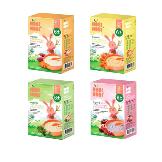 Nobi Nobi Organic Rice Cereal 120g (6M+) [HALAL]
