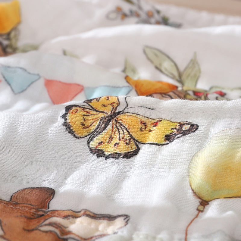 BBIBEE 6 Layers Gauza Baby Bath Towel / Blanket 110 x 110cm