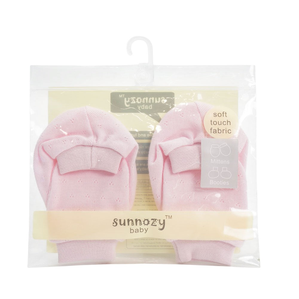 BBibee - 100% Cotton Newborn Baby Mittens & Booties Set