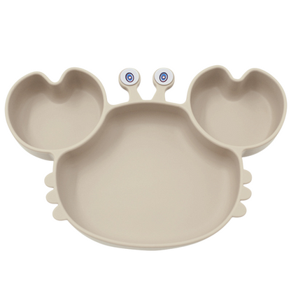 Silicone Divided Baby Feeding Plate with Suction Base