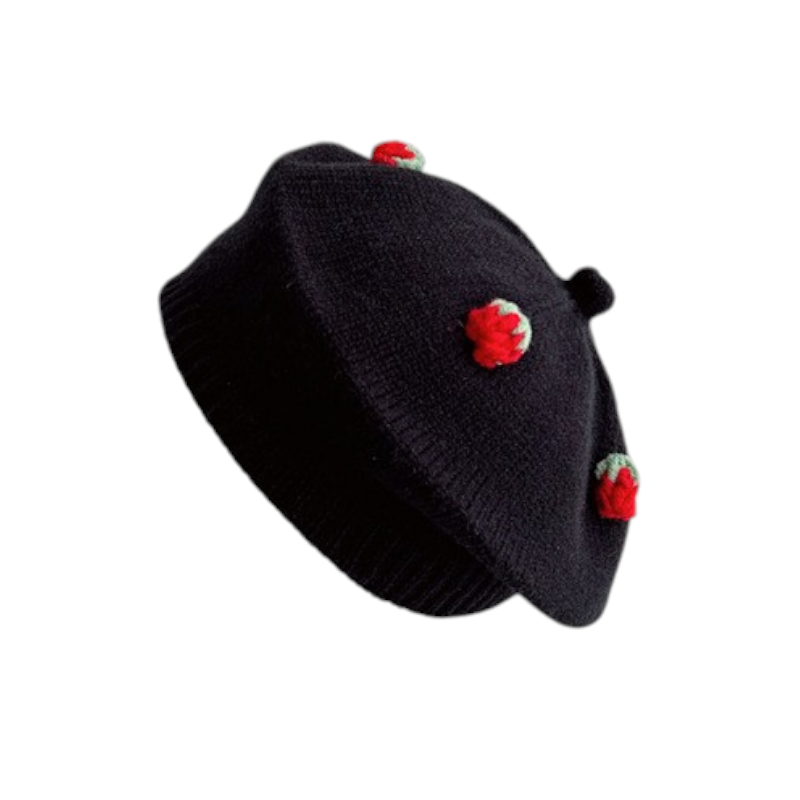 Baby Girls Knitted Beret Hat Suitable for 1-6 years Old