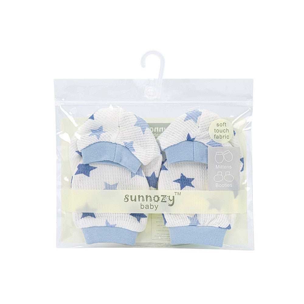 BBibee - 100% Cotton Newborn Baby Mittens & Booties Set
