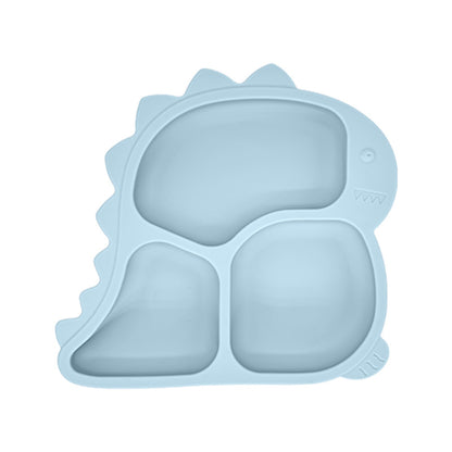 Silicone Divided Baby Feeding Plate with Suction Base