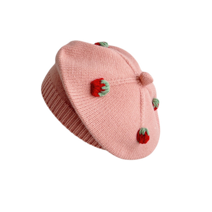 Baby Girls Knitted Beret Hat Suitable for 1-6 years Old