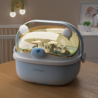 Portable Baby Bottle Drying Rack with Cover