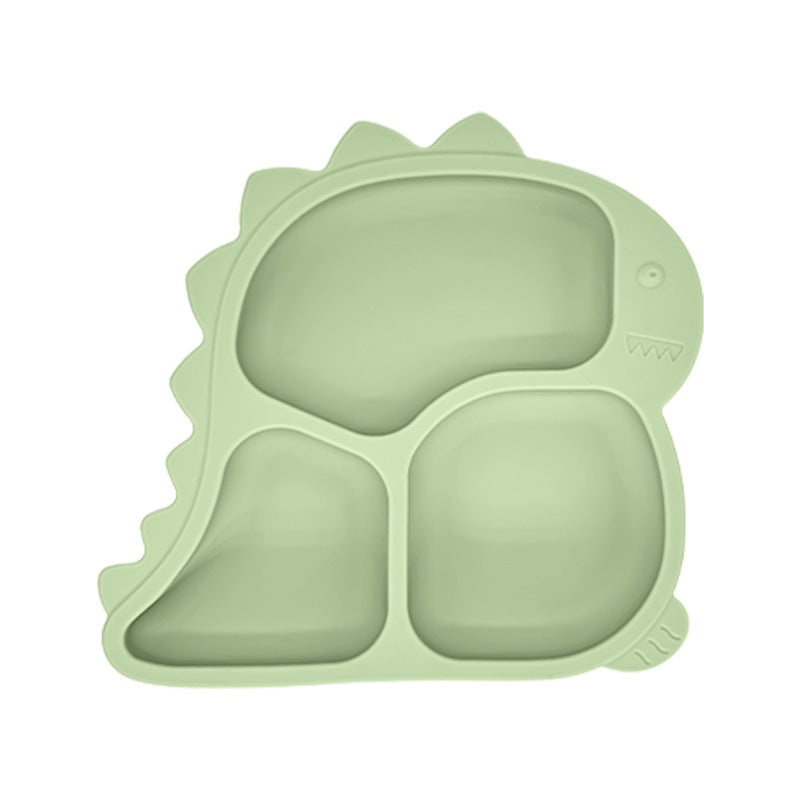 Silicone Divided Baby Feeding Plate with Suction Base