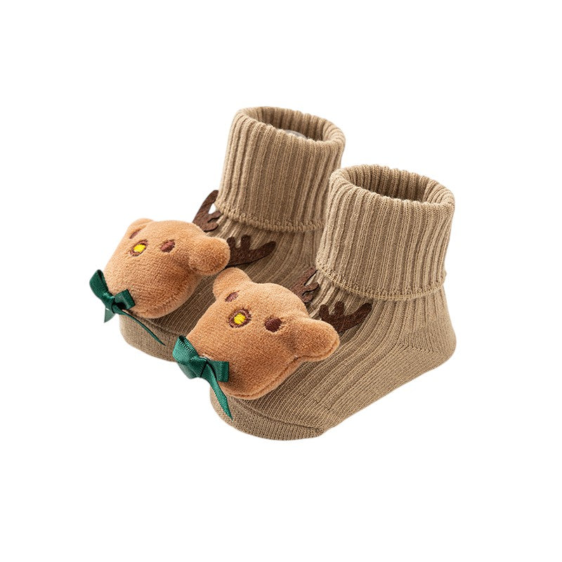 BBIBEE Anti Slip 3D Newborn Sock Suitable for 0-12 Months