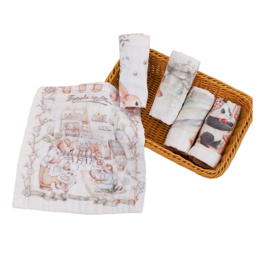 BBIBEE - Baby Cotton Gauze Handkerchief 5pcs