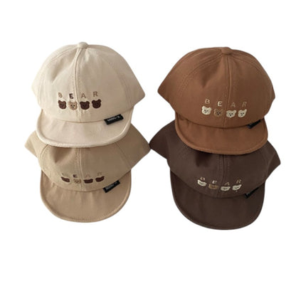 Baby & Toddler “Bear” Embroidered Cotton Cap