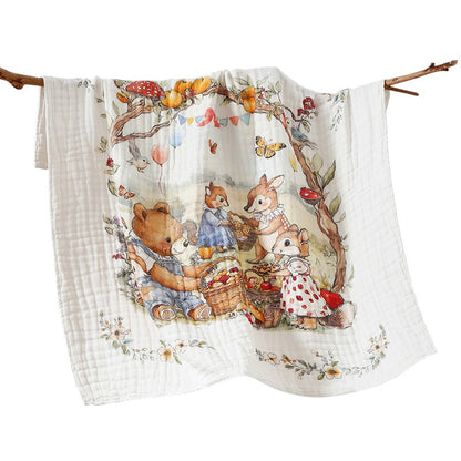 BBIBEE 6 Layers Gauza Baby Bath Towel / Blanket 110 x 110cm