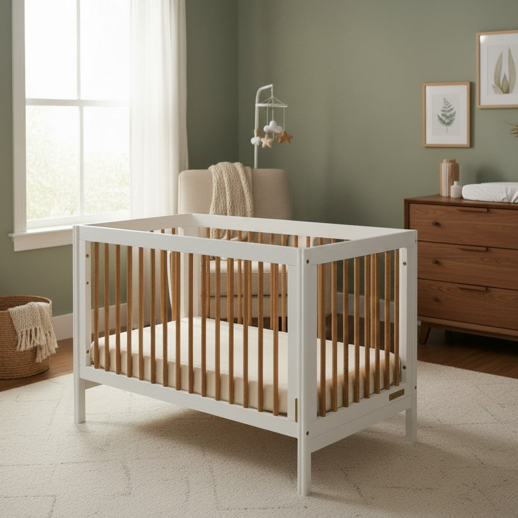 Funbies Clover 3in1 Baby Cot Set (White)